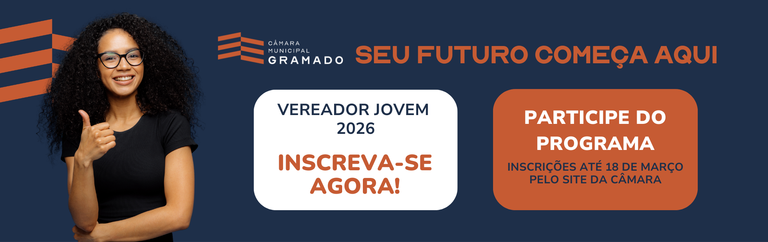 Inscrição vereador Jovem 2026!
