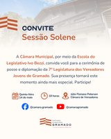 Câmara de Gramado convida para posse da 7ª Legislatura dos Vereadores Jovens