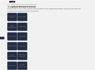 Câmara de Gramado facilita acesso às leis e moderniza consulta no site