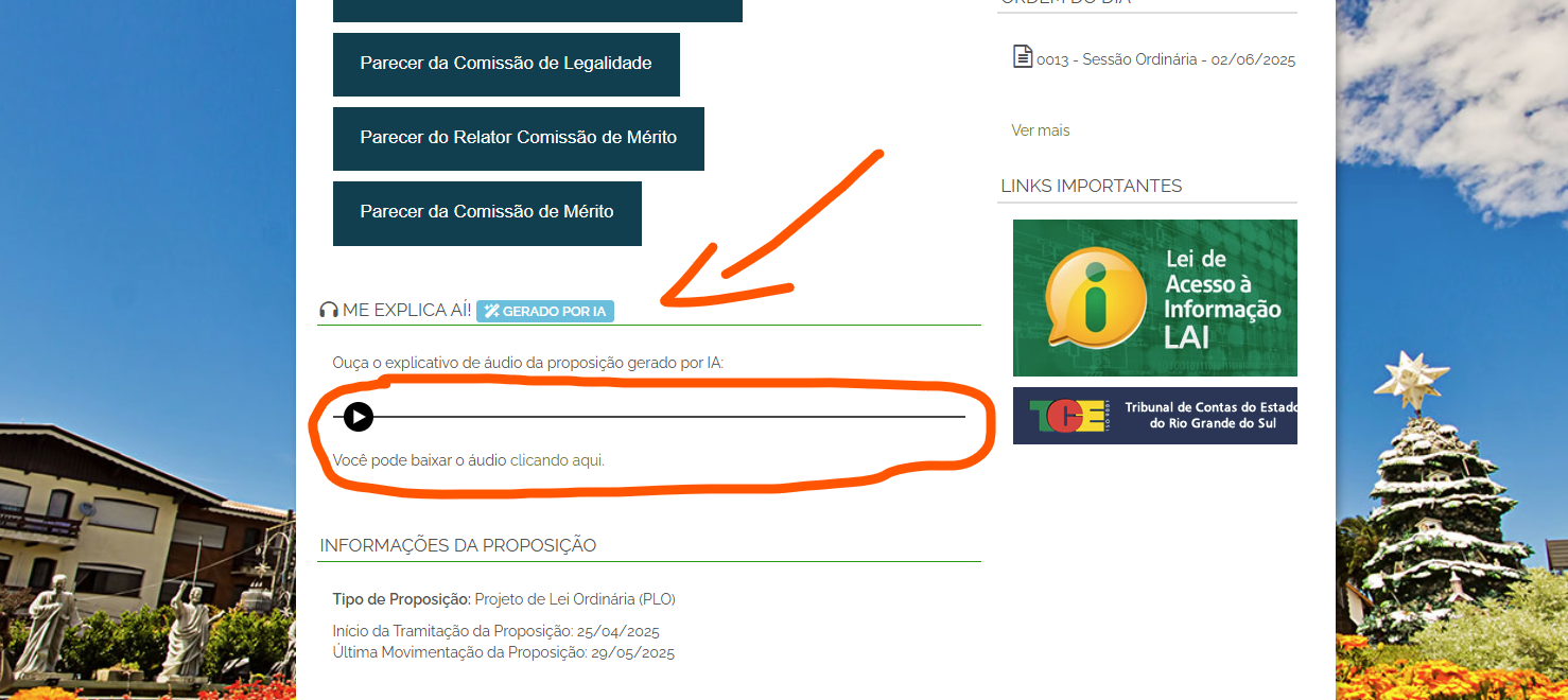 Câmara de Gramado lança podcast gerado por IA para explicar projetos de lei