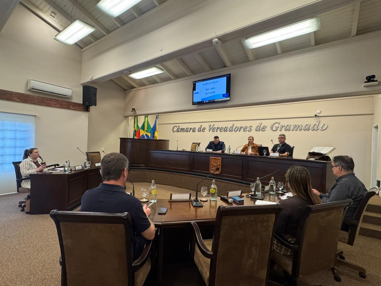 Câmara e Prefeitura apresentam orçamento de Gramado para 2026 em audiência pública 