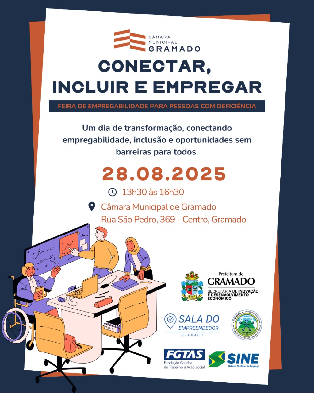 Câmara promove Feira de Empregabilidade Inclusiva na Semana da Pessoa com Deficiência 