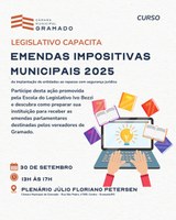 Câmara promoverá curso para capacitar entidades e servidores sobre emendas impositivas 