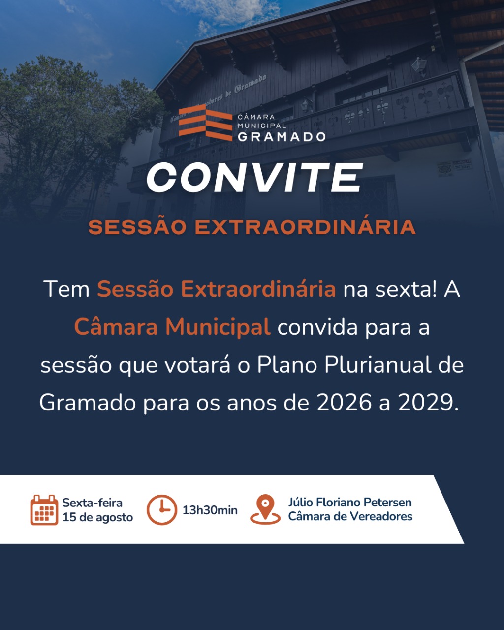 Câmara vota nesta sexta-feira o Plano Plurianual 2026–2029 