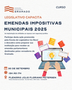 Curso sobre Emendas Impositivas acontece amanhã, terça-feira, na Câmara de Gramado 
