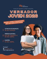 Inscrições para o Programa Vereador Jovem entram na reta final