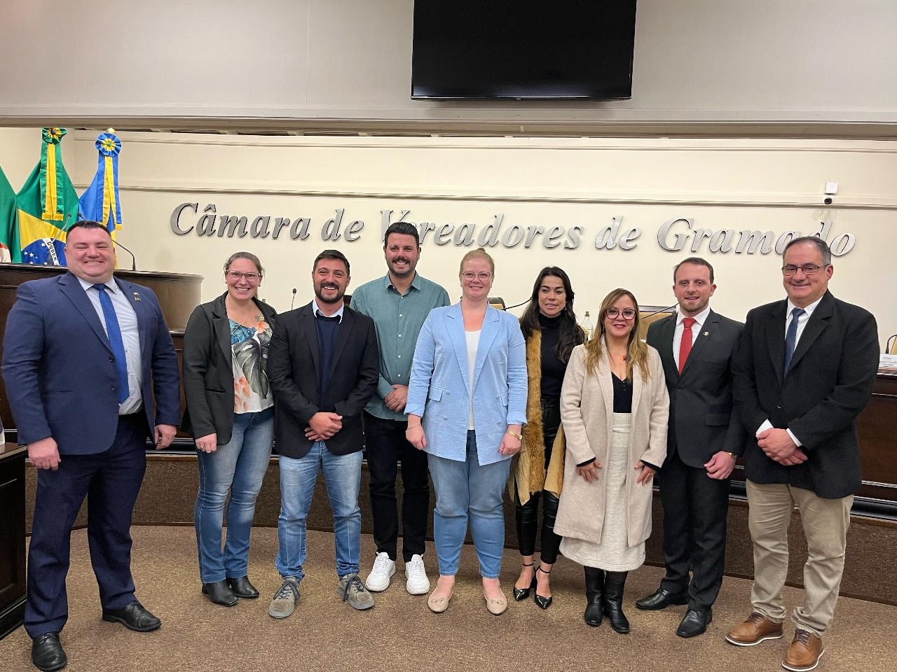 Integração regional: Câmara de Gramado recebe visita de vereador de Três Coroas