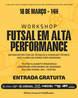 Super Copa Gramado de Futsal movimenta a cidade e traz workshop com técnicos renomados