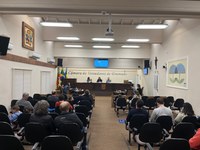 Vereadores Jovens apresentam projetos e pedidos durante terceira sessão no Plenário da Câmara de Gramado